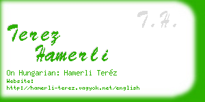 terez hamerli business card